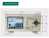 Alta precisão Digital Torque Medidor, chave de fenda elétrica, Chave Torque Tester, HP-10, 20, 100, 200, 250