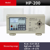 Alta precisão Digital Torque Medidor, chave de fenda elétrica, Chave Torque Tester, HP-10, 20, 100, 200, 250