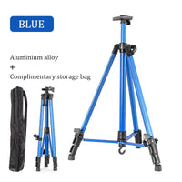 AOOKMIYA Aluminium Easel Tripod Display Stand for Painting & Sketch,Telescopic Height Adjustable Installation-Free Art Supplies Tools