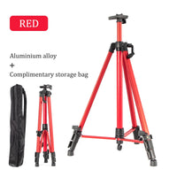 AOOKMIYA Aluminium Easel Tripod Display Stand for Painting & Sketch,Telescopic Height Adjustable Installation-Free Art Supplies Tools