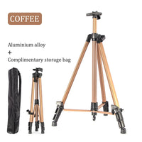 AOOKMIYA Aluminium Easel Tripod Display Stand for Painting & Sketch,Telescopic Height Adjustable Installation-Free Art Supplies Tools