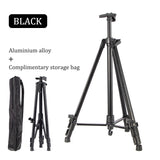 AOOKMIYA Aluminium Easel Tripod Display Stand for Painting & Sketch,Telescopic Height Adjustable Installation-Free Art Supplies Tools