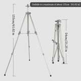 AOOKMIYA Aluminium Easel Tripod Display Stand for Painting & Sketch,Telescopic Height Adjustable Installation-Free Art Supplies Tools