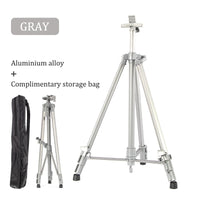 AOOKMIYA Aluminium Easel Tripod Display Stand for Painting & Sketch,Telescopic Height Adjustable Installation-Free Art Supplies Tools