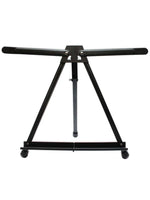 AOOKMIYA Aluminum 15" to 21" Tabletop Easel Display, Black Tripod with Rubber Feet, Holds Canvas, Paintings, Books, Photos, Signs