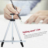 AOOKMIYA Aluminum Alloy Folding Telescopic Studio Painting Easel Tripod Display Bracket