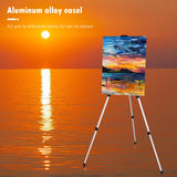 AOOKMIYA Aluminum Alloy Folding Telescopic Studio Painting Easel Tripod Display Bracket