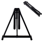 AOOKMIYA Aluminum Alloy Non Slip Studio For Painting Standing Stable Foldable Gift Portable Professional Tabletop Easel Art Display Black