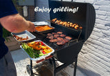 American Charcoal Smoked Grill Professional BBQ Bacon Stove Vertical Grill Car Folding Grill Box Yard Outdoor BBQ Party Cookware