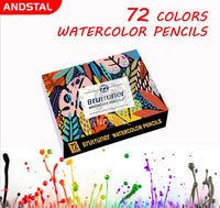 Andstal Brutfuner Colored Pencil 520/260/180/160/120/80/50/48/12 Watercolor Professional Drawing Pencils School Kid Art Supplies