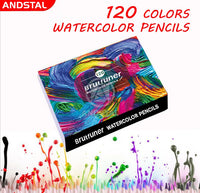 Andstal Brutfuner Colored Pencil 520/260/180/160/120/80/50/48/12 Watercolor Professional Drawing Pencils School Kid Art Supplies