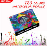 Andstal Brutfuner Colored Pencil 520/260/180/160/120/80/50/48/12 Watercolor Professional Drawing Pencils School Kid Art Supplies