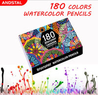 Andstal Brutfuner Colored Pencil 520/260/180/160/120/80/50/48/12 Watercolor Professional Drawing Pencils School Kid Art Supplies