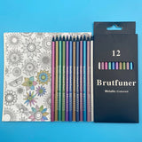 Andstal Brutfuner Colored Pencil 520/260/180/160/120/80/50/48/12 Watercolor Professional Drawing Pencils School Kid Art Supplies