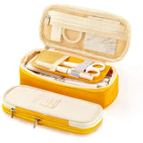 Angoo [C-Block] Pocket Pen Pencil Case, Fold Stationery Items Storage Bag, Organizer for Cosmetic Travel Student School F449