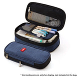 Angoo [C-Block] Pocket Pen Pencil Case, Fold Stationery Items Storage Bag, Organizer for Cosmetic Travel Student School F449