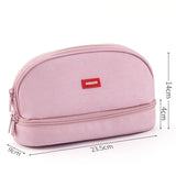 Angoo Hamburger Pen Case Pencil Bag Double Storage Space Japanese Design Pouch Organizer For Stationery School Cosmetic A6439