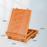 AOOKMIYA Artist Wooden Easel for Painting with Drawer Table Box Portable Desktop Mesa De Dibujo Suitcase Drawing Hardware Art Supplies