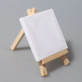 AOOKMIYA Artists 3 inch x3 inch Mini Canvas & 5 inch Mini Easel Set Painting - Set Contains: 24 Mini Canvases & 24 Mini Easels