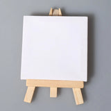 AOOKMIYA Artists 3 inch x3 inch Mini Canvas & 5 inch Mini Easel Set Painting - Set Contains: 24 Mini Canvases & 24 Mini Easels