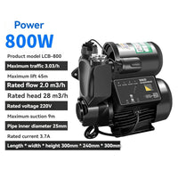 Auto-escorvante Hot and Cold Water Pipe Booster Pump, Super Quiet, Tap Booster Pump, 220V