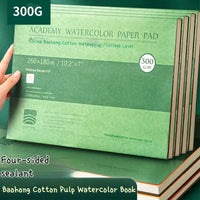 BaoHong 100% Cotton Watercolor Paper Sealing Pad 32K 16K 8K A3 A4 A5 Water Color Drawing Painting Book Sketchbook Art Supplies