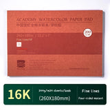 BaoHong 100% Cotton Watercolor Paper Sealing Pad 32K 16K 8K A3 A4 A5 Water Color Drawing Painting Book Sketchbook Art Supplies