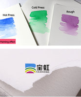 Baohong Academy Watercolor Paper 300g Long Roll 115cm x 10 Meter Natural White 100% Cotton Art Drawing Paper