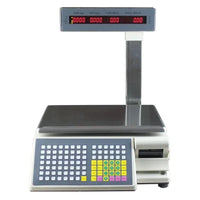 Barcode Scale Label Printing Balance For (TM-15A-5D) Digital Electronic Scale & Printer English Russia Arabic Spanish