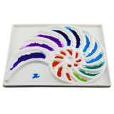 AOOKMIYA Barteen White Eco-friendly Ceramics Palette Conch Shape Clean Up Easily Watercolor Pigment palette for Artist