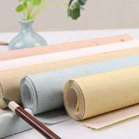 Batik Xuan Paper Long Fibre Rice Paper Half Ripe Hemp Paper Mica Rice Paper Seal Script Calligraphy Creation Painting Works