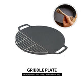 Best Seller Korean BBQ, Grill Non-stick Grill Circular Size 30cm Barbecue Grill Cookware Pan Cast Iron Pan/