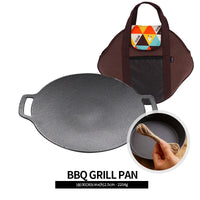 Best Seller Korean BBQ, Grill Non-stick Grill Circular Size 30cm Barbecue Grill Cookware Pan Cast Iron Pan/