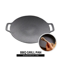 Best Seller Korean BBQ, Grill Non-stick Grill Circular Size 30cm Barbecue Grill Cookware Pan Cast Iron Pan/