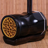 Black Sandalwood Dragon Head Erhu, Flat Octagonal Erhu, Musical Instrument Grading Erheen with Bow Case Two Strings Violin