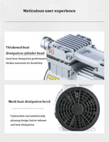 Bomba De Vácuo Silenciosa Sem Óleo Portátil, bomba De Vácuo De Laboratório De Bombeamento, bomba De Ar De Pressão Negativa