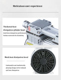 Bomba De Vácuo Silenciosa Sem Óleo Portátil, bomba De Vácuo De Laboratório De Bombeamento, bomba De Ar De Pressão Negativa