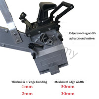 Borda manual portátil Banding Machine, curvo e reto, Carpintaria, 220V, 2000W