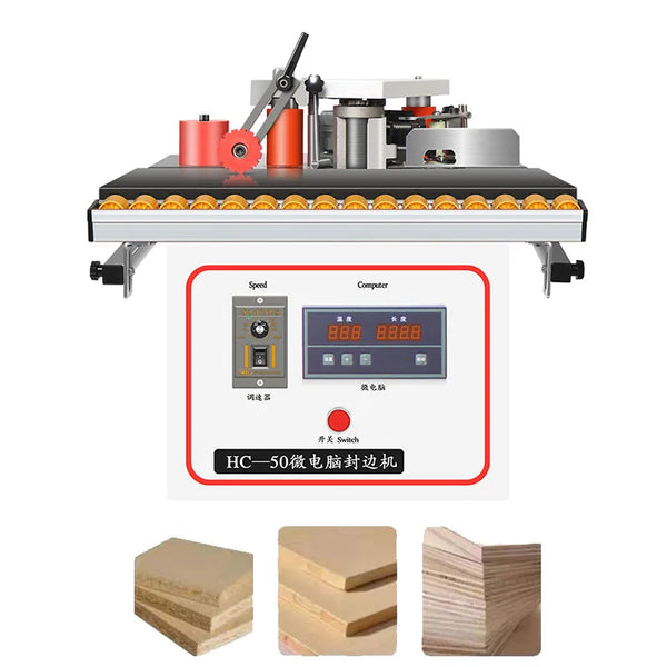 Borda portátil, colagem lateral dobro, carpintaria, 220V, 1200W