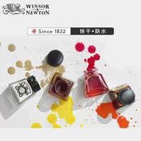 British WINSOR&NEWTON Liquid Acuarela Ink Waterproof Design Calligraphy Painting Watercolor Illustration Ink Art Supplies