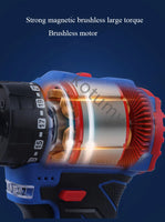 Brushless Lithium Electric Drill, Broca De Mão Recarregável, Ferramentas Elétricas De Torque, 16.8V