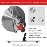 Caçador De Parede Elétrica Máquina De Entalho De Concreto Sulco, de Alta Potência, Máquina De Corte De Pedra De Cimento, Lâmina De 620mm