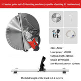 Caçador De Parede Elétrica Máquina De Entalho De Concreto Sulco, de Alta Potência, Máquina De Corte De Pedra De Cimento, Lâmina De 620mm