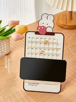 Calendário de mesa criativo escritório decoração de mesa calendário de 2023 kawaii mesa bonito calendário