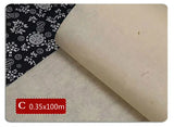 Calligraphy Paper Rolling Half Ripe Yunlong Xuan Paper Chinese Plant Fiber Rice Papers Painting 100m Thicken Bamboo Xuan Paper