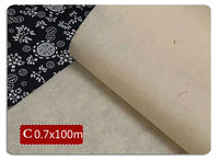 Calligraphy Paper Rolling Half Ripe Yunlong Xuan Paper Chinese Plant Fiber Rice Papers Painting 100m Thicken Bamboo Xuan Paper