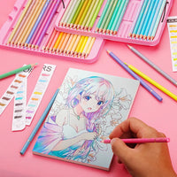 Calour macaron 50 pçs lápis colorido macio pastel desenho lápis conjunto lápis lápis cor para escola esboçar kit coloração arte suprimentos