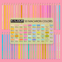 Calour macaron 50 pçs lápis colorido macio pastel desenho lápis conjunto lápis lápis cor para escola esboçar kit coloração arte suprimentos