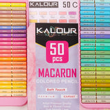 Calour macaron 50 pçs lápis colorido macio pastel desenho lápis conjunto lápis lápis cor para escola esboçar kit coloração arte suprimentos