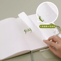 Capa dura A5 Journal Notebook, 180 numeradas regido, páginas alinhadas, grosso à prova de tinta Ivory White Paper, escrita suave Journaling, 100GSM